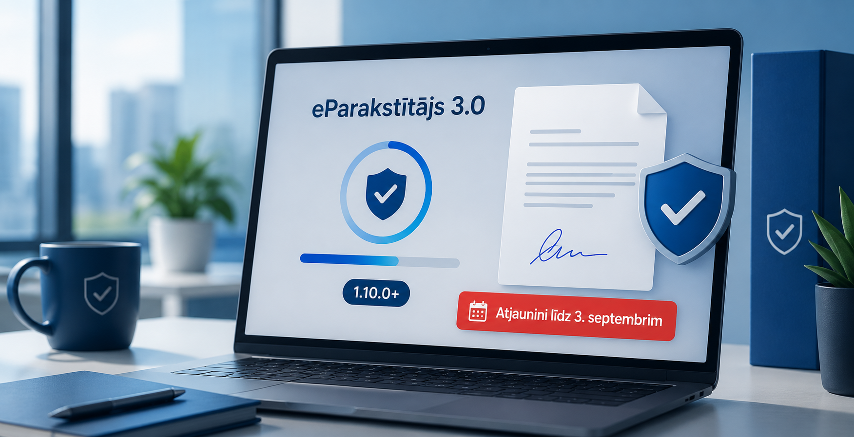 eParakstītājs jāatjaunina līdz 3. septembrim: vecākās versijas drošības dēļ tiks atspējotas