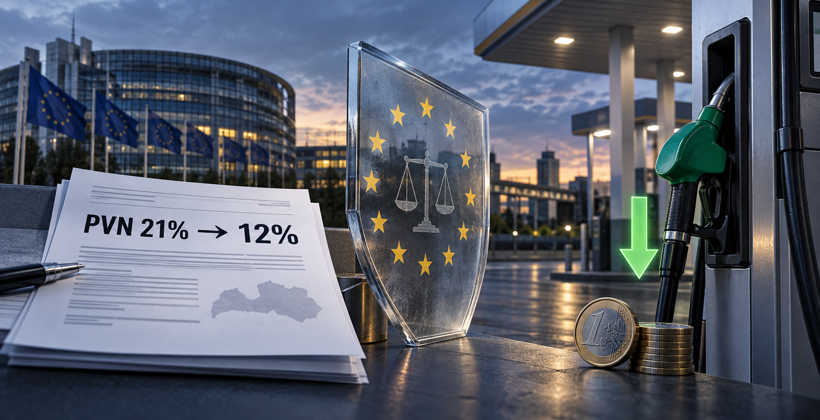 Latvijā rēķina 12% PVN degvielai: cena varētu krist par 15 centiem, bet ir nopietns ES šķērslis