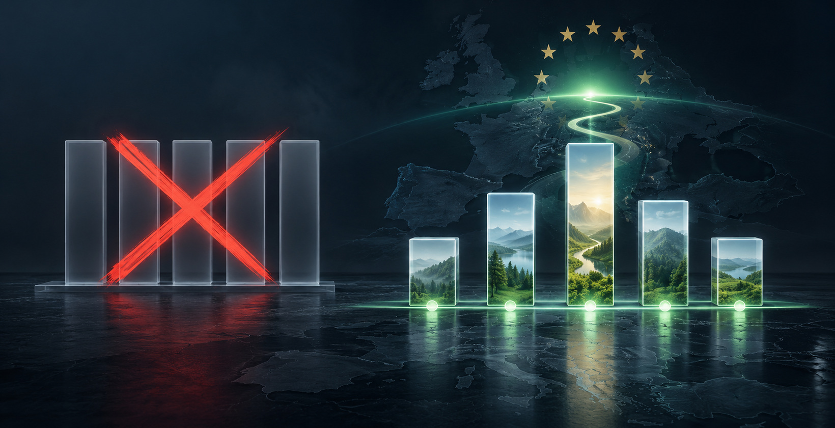 People online say the EU Green Deal demands the same emissions cut from every country. We check the numbers