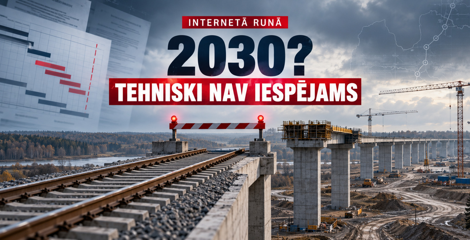 Will Rail Baltica be ready by 2030? In January the deadline was still retained, now the government admits it is technically impossible